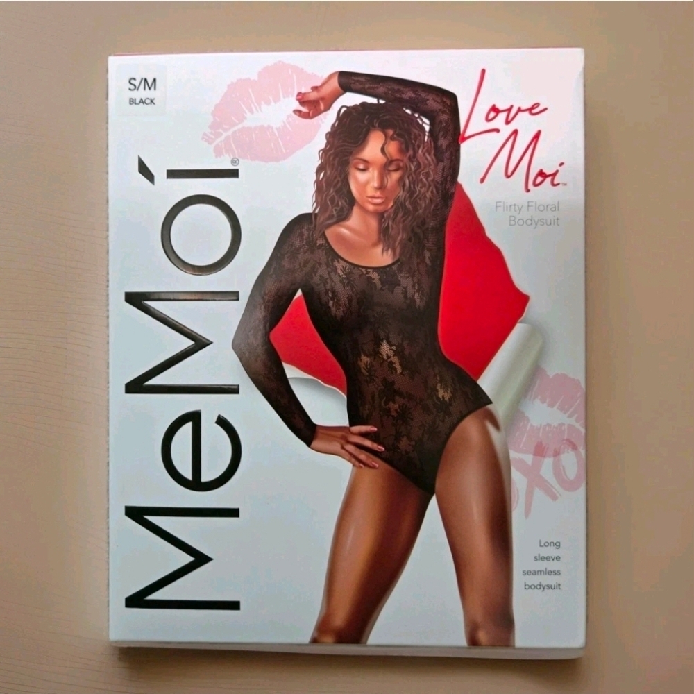 MeMoi Love Moi Floral Bodysuit Small Medium NIB